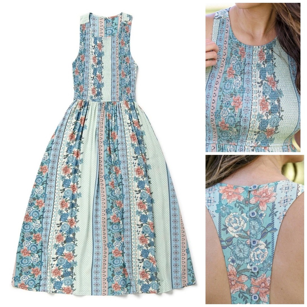Matilda Jane M Lets Go Together Weekend Dream Floral Smocked Cottagecore Boho